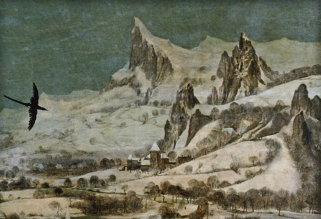 Bruegel l'ancien, l'hiver, détaille, post Jörg Langhans