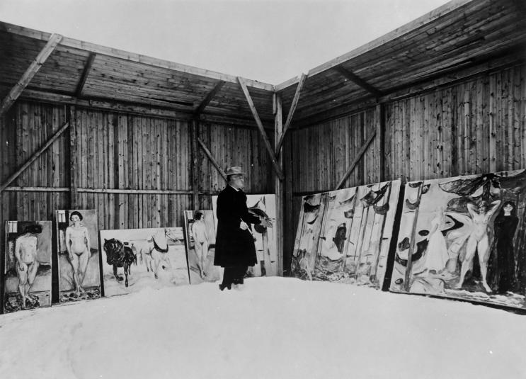 Edward Munch à Ekely, 1925, Photo Lutz et Co, Berlin