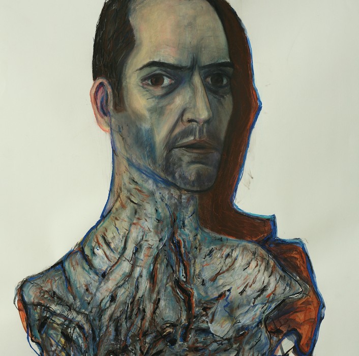 ©jörglanghans-autoportrait VII,mixte:papier,105x75,2012